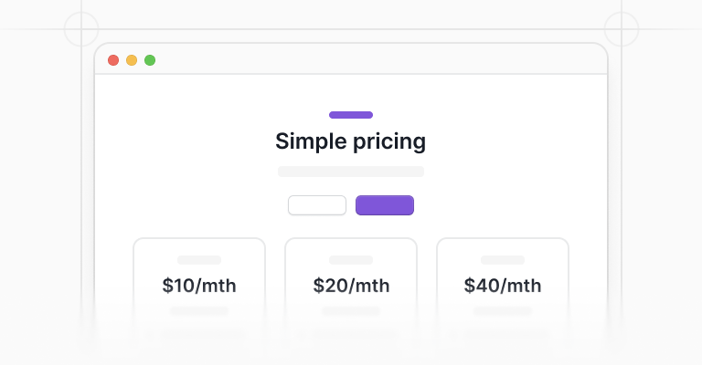 Pricing pages